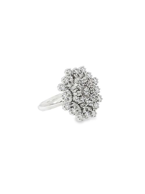 Flake crystal ring GOCCIAZZURRA JEWELS | ANFLAKERODIOBIANCO